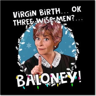 Judge Judy - 3 wise men? Baloney! Christmas Posters and Art